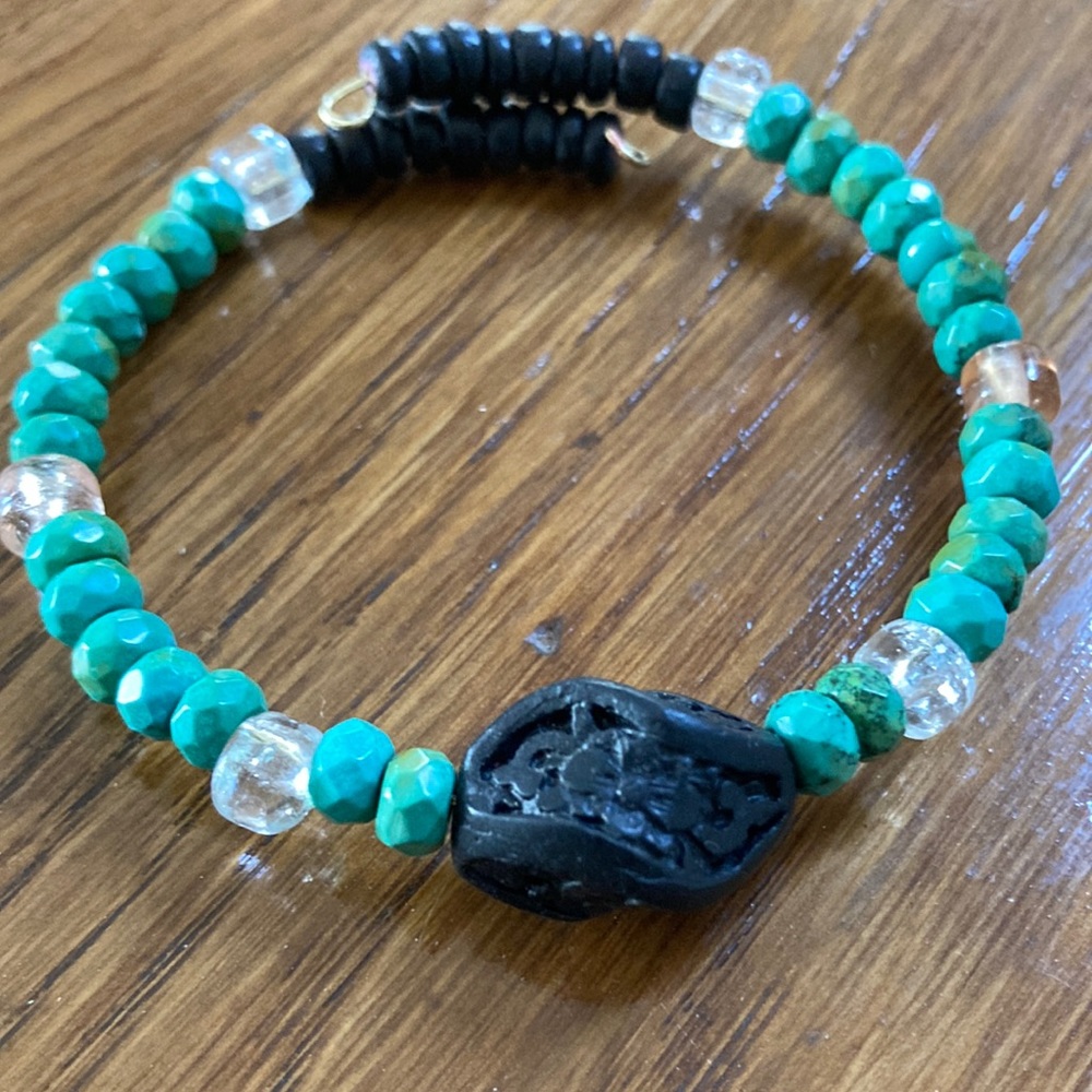 Cinnabar Beaded Bracelet